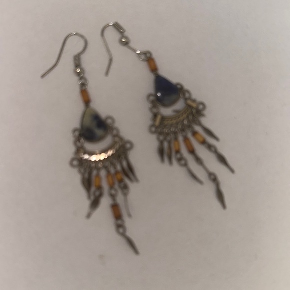Sodalite Earrings - Picture 3 of 4